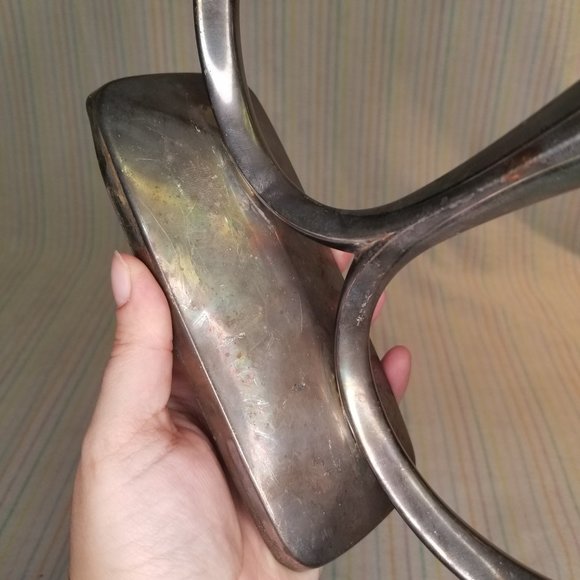 Vintage WMF Germany Silver Plate Tripe Candle Holder Trio Candelabra Art Deco - Picture 5 of 12